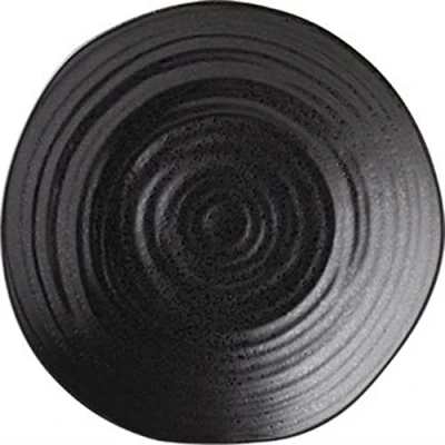 Image of Utopia CT0019 Tribeca Ebony Plate, 21cm Diameter, Pack of 6