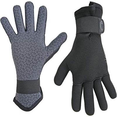 Image of TYPHOON Kilve 3mm Divers Wetsuit Gloves 2023 Black, Black/White, L