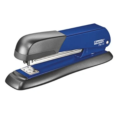Image of Rapid FM14 Full Strip Stapler, 25 Sheet Capacity, Stapling, Tacking and Pinning, Ergonomic Design, Metal Body, Blue, 5000280