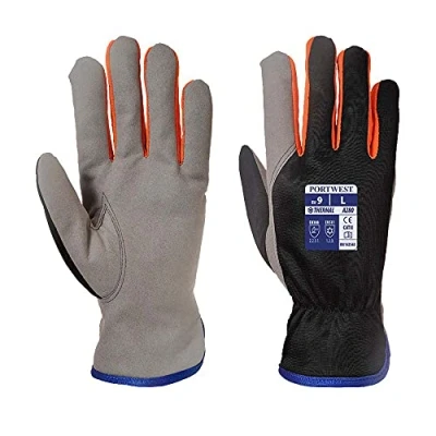Image of Portwest A280 Cold Protection Wintershield Glove Black/Orange, Large