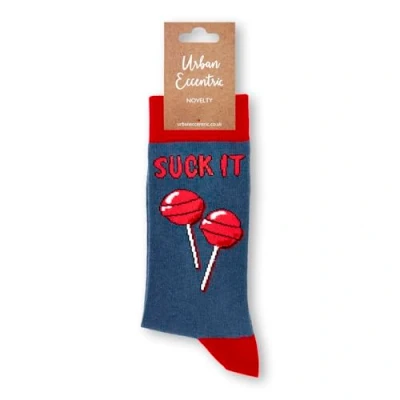 Image of Urban Eccentric Unisex Suck It Socks Gift 1 Pair Cotton Rich Premium Novelty Gifts