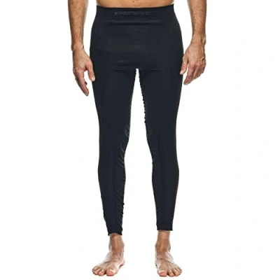 Image of Dainese Men&#039;s No Wind Thermo Pants Base Layer Bottom, Black/Red, L