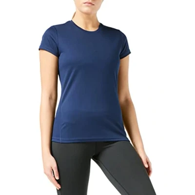 Image of Spiro Women&#039;s Quick Dry Super Soft Short Sleeve T Shirt Navy, X Large
