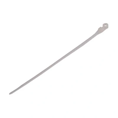 Image of Poly Pool PP7560 Set of 25 Cable Ties with Eyelets Diameter 5.5 mm for Indoor Electrical Equipment 4.3 x 220 Maximum Clamp 45 White