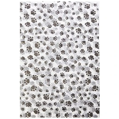 Image of SatinWrap Luxury Printed Tissue Wrapping Paper Puppy Paws 5 Sheet