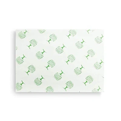 Image of Vegware Green Tree Greaseproof Sheets 350 x 225mm 1x1000