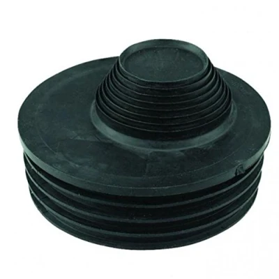 Image of FloPlast Black Rubber Universal Waste Adaptor 110mm