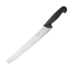 Image of Hygiplas Serrated Pastry Knife Black 25.4cm