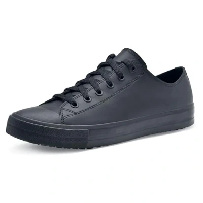 Image of Shoes for Crews Delray, Women and Men with Non Slip Outsole, Water Repellent Lightweight Trainers Black