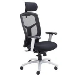 Image of Fonz Heavy Duty 24 Hour Mesh Chair Black