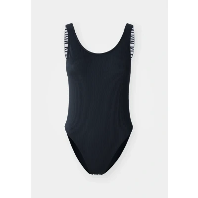 Image of Calvin Klein Swimwear Intense Power Scoop BACK ONE Piece Swimsuit, Women&#039;s, Size: XS, Black
