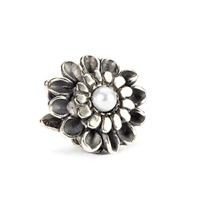 Image of Trollbeads Silver 925 Bead Chrysanthemum of November