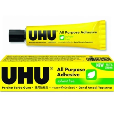 Image of 2 X UHU All Purpose Glue Strong Solvent free Washable 32ml