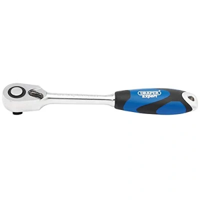 Image of Draper Soft Grip Reversible Ratchet, 1/2&quot; Sq. Dr., 72 Tooth