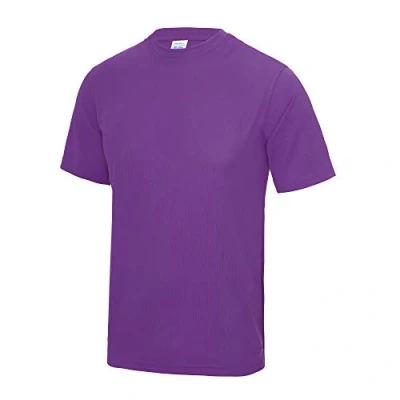 Image of Just Cool Mens Performance Plain T Shirt (L) (Magenta Magic)