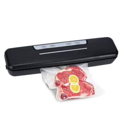 Image of vacuum sealer, food sealer machine with 20 seal bags one touch seal/vacuum dry machine. (Vacuum sealer)