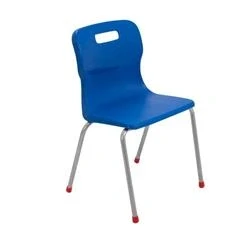 Image of Titan 4 Leg Chair Size 380mm Seat Height Blue T14 B