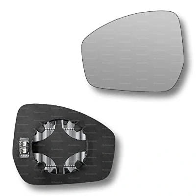 Image of Less4spares Replacement Wing Mirror Glass Left Compatible with Land Rover Discovery Sport 2019 2022 CLIP ON Passnager Near Side N/S Heated Convex