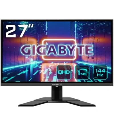 Image of GIGABYTE G27Q 27&quot; QHD Gaming Monitor 2560 x 1440, 144Hz, 1ms, 350 cd/m², FreeSync Premium, Display HDR400, HDMI 2.0, Displayport 1.2