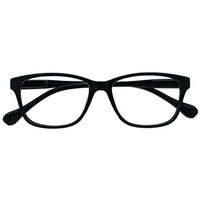 Image of OPULIZE The Reading Glasses Company Black Lightweight Readers Designer Style Mens Womens Spring Hinges R27 1 +2.50