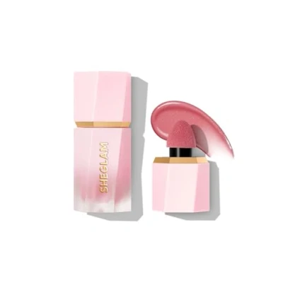 Image of SHEGLAM Color Bloom Dayglow Liquid Blush Makeup for Cheeks Shimmer Finish Love Cake