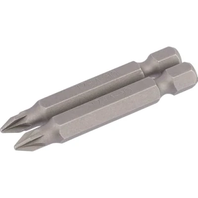 Image of Draper PZ Type Insert Bit, 1/4&quot; Hex, 50mm Long, No.1 (Pack of 2)