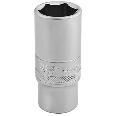 Image of Draper 6 Point Metric Deep Socket, 3/8&quot; Sq. Dr., 20mm