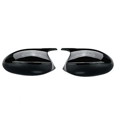 Image of KYYET Compatible with E90 E91 E92 E93 PRE LCI Gloss Black M3 Style Side Mirror Cover Cap