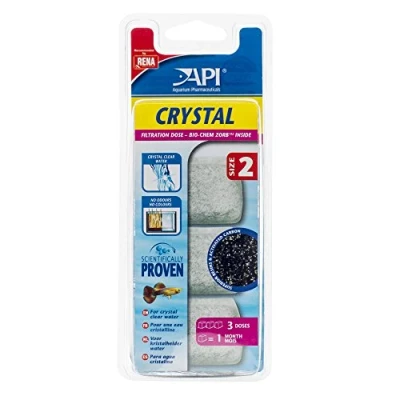 Image of API Crystal Size 2 Aquarium Filtration Media Cartridges Superclean 60, Pack of 3