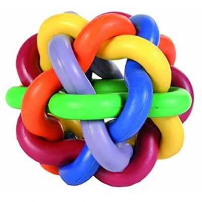 Image of Trixie 32622 Knot Dog Toy Natural Rubber ø 10 cm