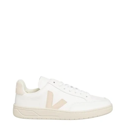 Image of Veja V 12 Leather Men&#039;s White Sable Fashion Trainers