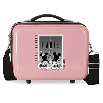Image of Disney Mickey and Minnie Travel The World Paris Adaptable Toiletry bag Nude 29 x 21 15 cm Rigid ABS 9.14 L 0.8 kg, paris, One Size,
