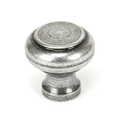 Image of From the Anvil Pewter Regency Cabinet Knob Small