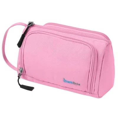 Image of SharkByte Large Pencil Case for Girls Boys, Big Capacity Cases Bag, Recycled Fabric Pen Pouch Holder Stationery Organizer School College Office Handle Student Teens Adults