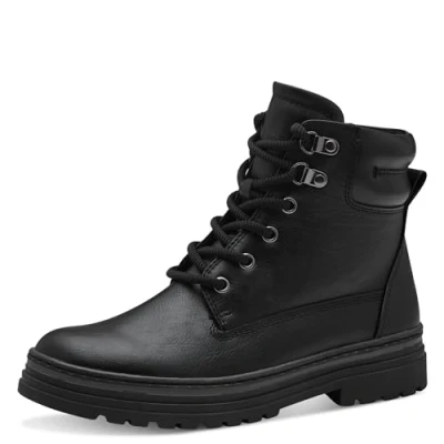 Image of MARCO TOZZI Women Laced Bootie 2 26260 43 Fashion Boot, Black (Black Comb), 9 UK