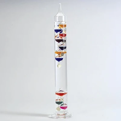Image of Bits and Pieces 17&quot; Fascinating Gallileo Thermometer Unique Indoor Displays Temperature in Your Home