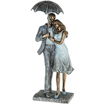 Image of Rainy Day Romance Loving Figures
