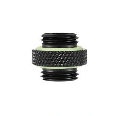 Image of Richer R G1/4 Water Cooling Adapter,2pcs Thread Fitting Adapter Connector for Computer System Black Long Short(2Pcs)(Short)