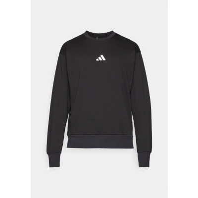 Image of adidas Sportswear Essentials Feelcozy Sweatshirt, Men&#039;s, Size: XXL, Black/white