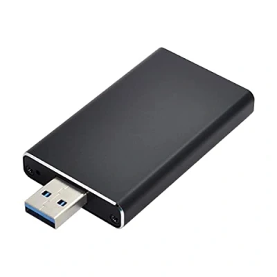 Image of Cablecc Mini PCI E mSATA to USB 3.0 External SSD PCBA Converter Adapter Card with Enclosure