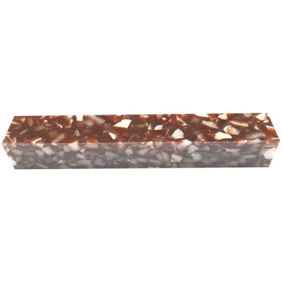 Image of CHARNWOOD Woodturning AB13 Crush Acrylic Pen Blank Coffee with White