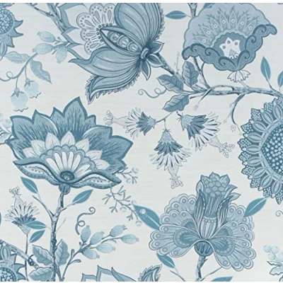 Image of Arthouse Krisha Paisley Wallpaper, Teal Blue &amp; Grey, Dusky Soft Neutral Grey Powder Within The Mix Motif Floral Shapes, 921604