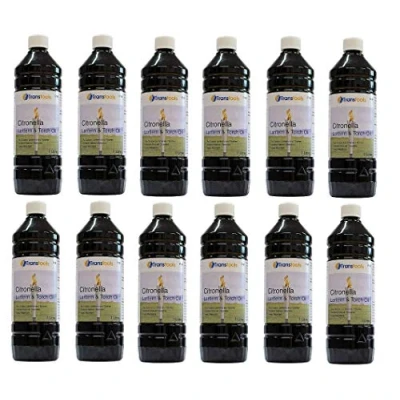 Image of 12 x Transtools Insect Repelling Citronella Lantern, lamp and Torch Oil 1 Litre