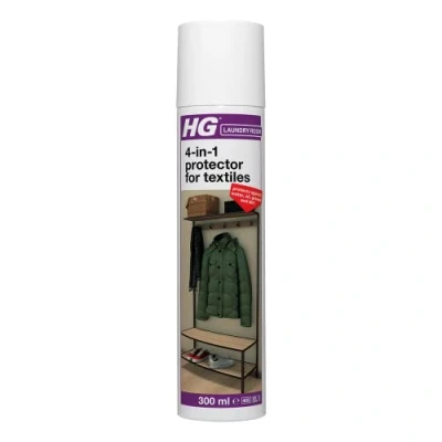 Image of HG 4 in 1 Protector for Textiles, Water Oil Grease &amp; Dirt Repellent Waterproof Guard Spray Fabric, Prevents Stains 300 ml (175030106)