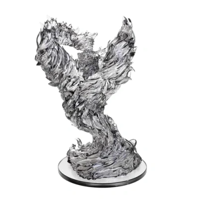 Image of WizKids D&amp;D Nolzur&#039;s Marvelous Miniatures: Animated Fire Breath Dungeons and Dragons Unpainted Miniatures, Silver