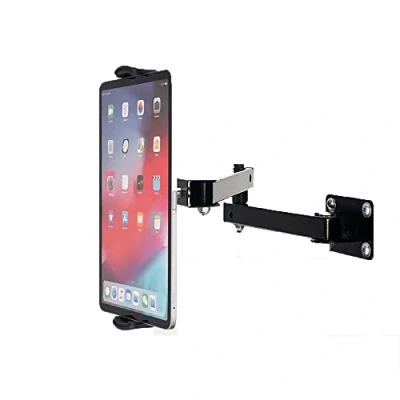 Image of Wall mount Tablet holder swivel Aluminum 360Rotation Stand Extendable with arm for ipad Mounted bracket,for Tablet/Phone 7&quot; 13&quot;