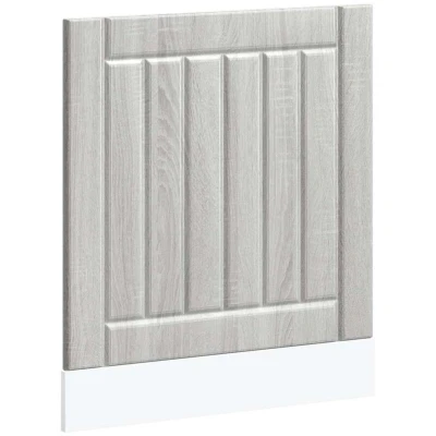 Image of vidaXL Dishwasher Panel Lucca Grey Sonoma Engineered Wood