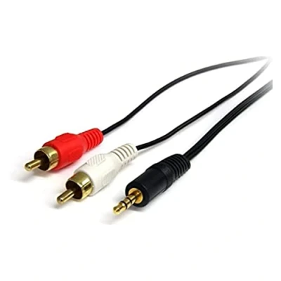 Image of StarTech.com 3 ft Stereo Audio Cable 3.5mm Male to 2x RCA heaDPhone jack Mini (MU3MMRCA)