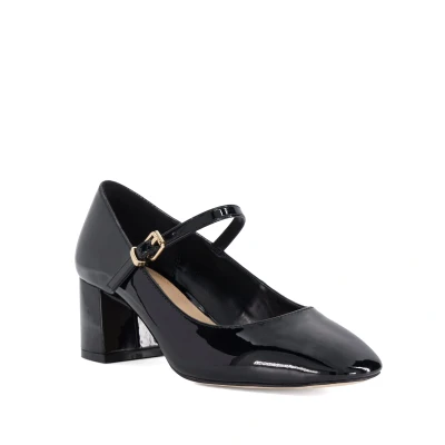 Image of Dune London Womens Ladies Ascented Block Heel Mary Janes Black Size UK 8