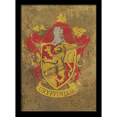 Image of Harry Potter &quot;Gryffindor Crest Framed Print, 30 x 40 cm
